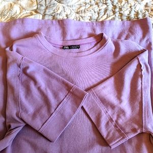 Zara long purple shirt